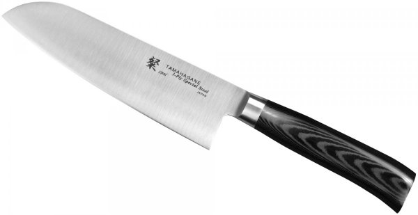 Tamahagane SAN Black Nóż Santoku 17,5 cm
