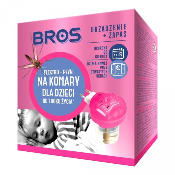 Elektro + płyn Bros na komary dla dzieci