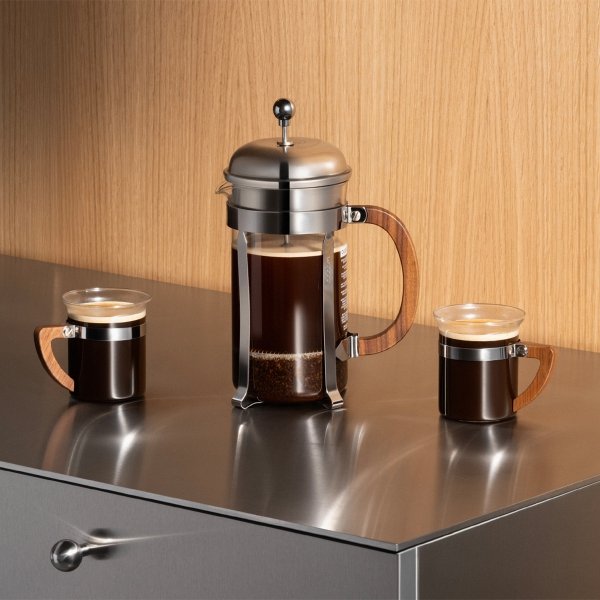 Bodum zaparzacz tłokowy french press Chambord 1L Walnut wood