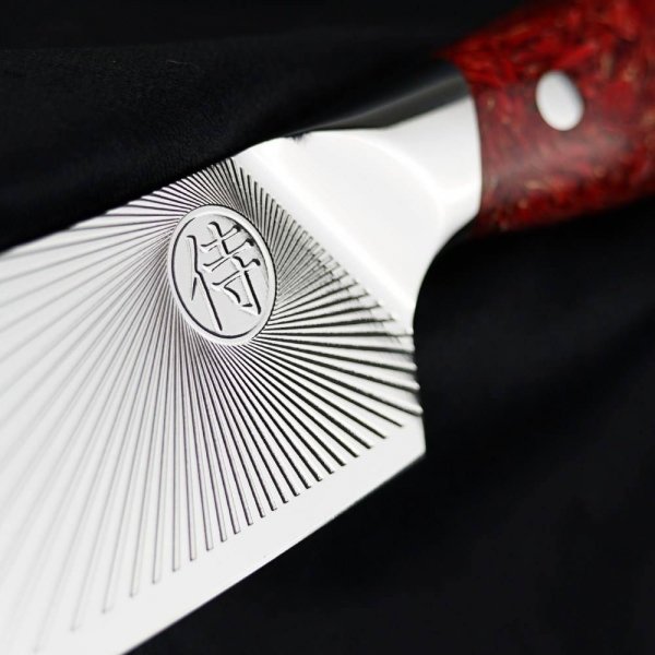 Nóż Dellinger SANDVIK NOTHERN SUN Chef 205 mm [K-H205] Red