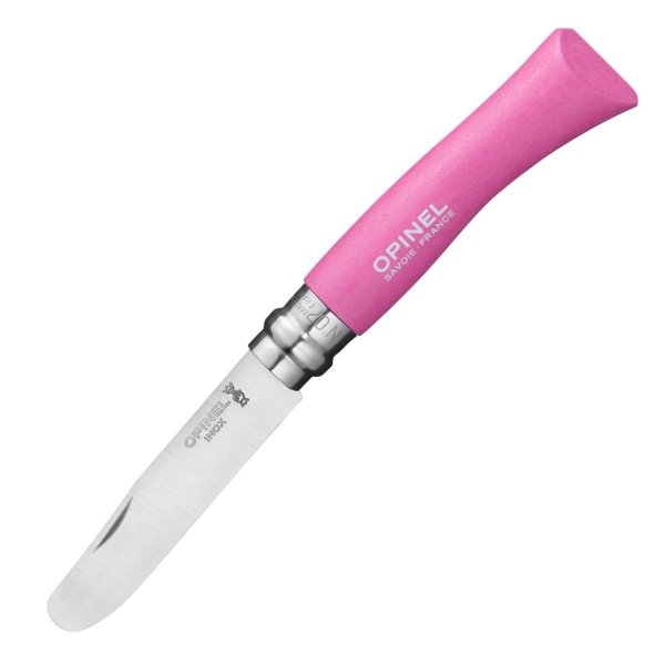 Nóż 7 VRI JUNIOR INOX, różowa rękojeść Grab 1699
