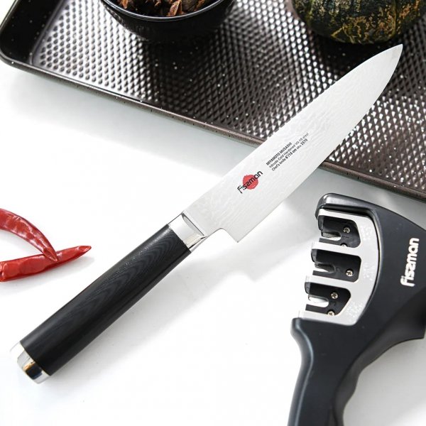 Nóż szefa kuchni 6&quot; Fissman MUSASHI 15 cm Damast