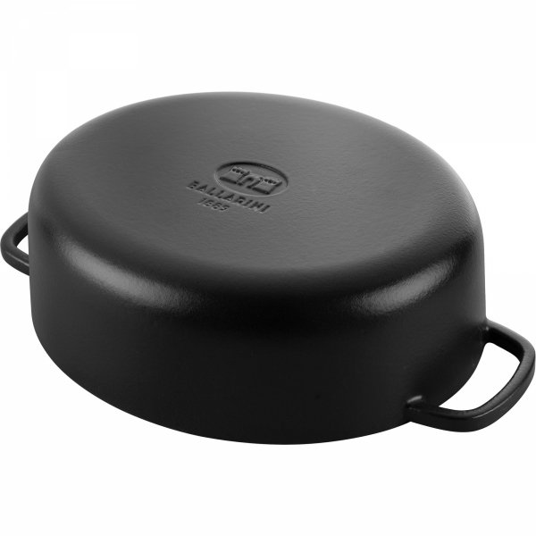 Garnek żeliwny Owalny 4.5l Czarny Bellamonte Ballarini