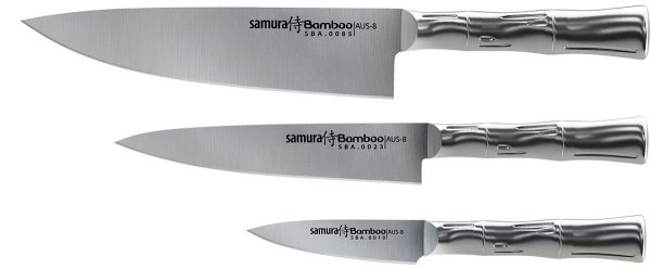 Samura Bamboo zestaw 3 noży kuchnennych 