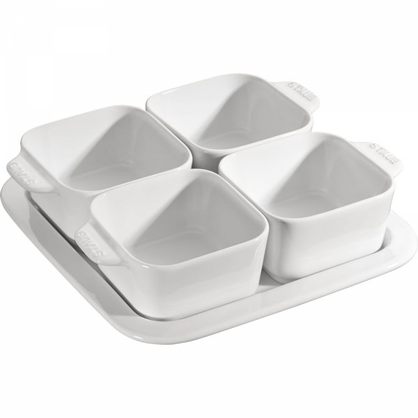 Zestaw Do Przystawek, 5 Elementów 500 Ml, Biały Serving Staub