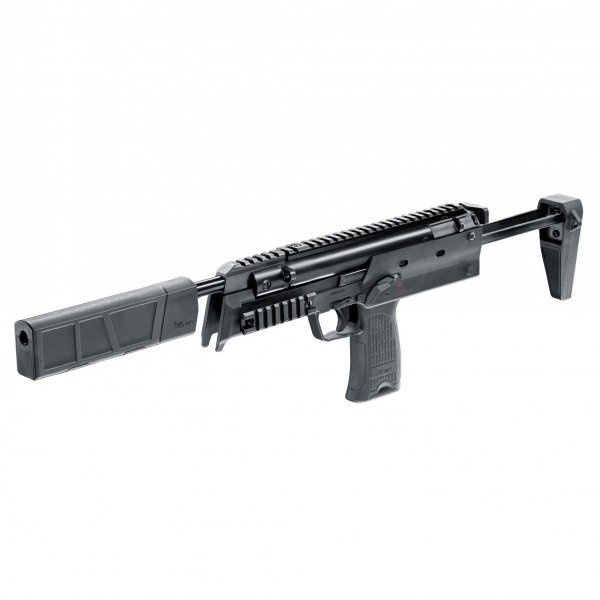 Pistolet maszynowy wiatrówka Heckler&amp;Koch MP7 SD 4.5 mm sprężynowa