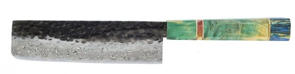 Dan Woo custom nóż Nakiri 18cm Damast T10 61HRC