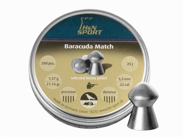 Śrut diabolo H&amp;N Baracuda Match 5,51 mm 200 szt.