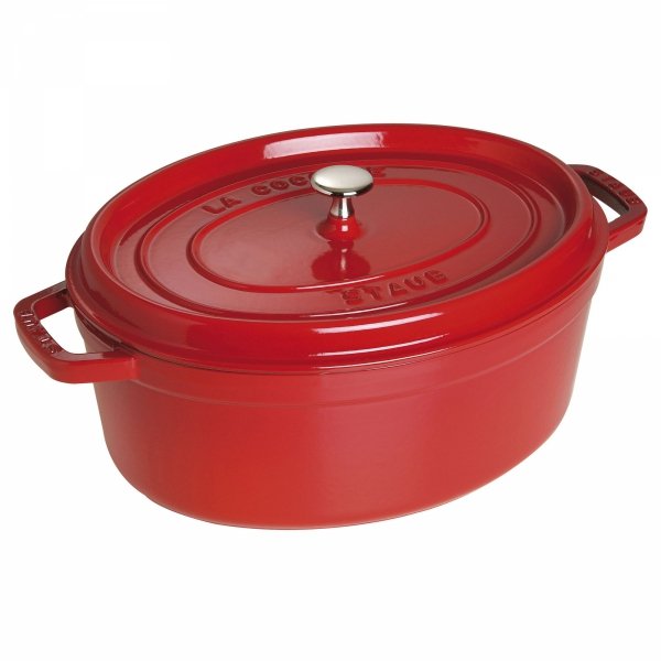 Garnek żeliwny Owalny 5.5l Czerwony La Cocotte Staub