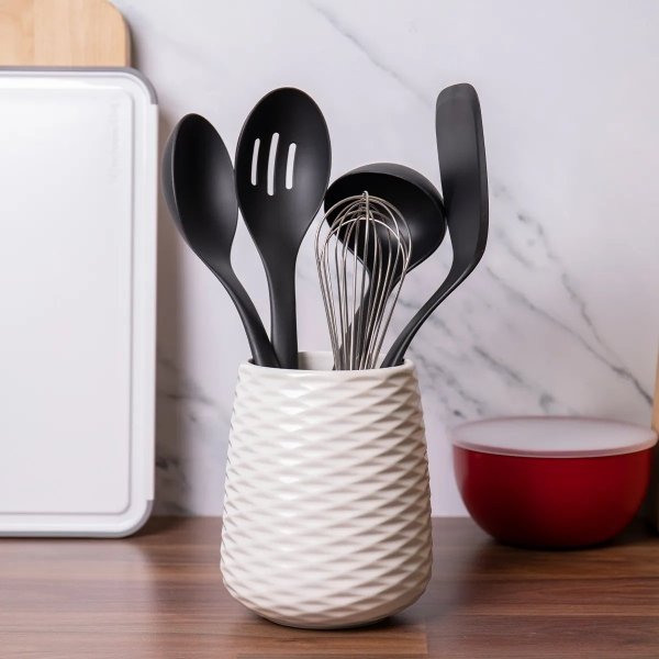 KitchenAid 5 przyborów kuchennych w pojemniku Onyx Black
