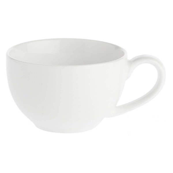 LA PORCELLANA BIANCA ESSENZIALE Zestaw 4 filiżanek ze spodkiem 350 ml