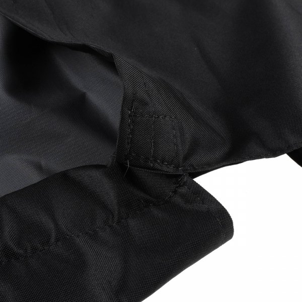 Pokrowiec na fotel samochodowy przód czarny 01, haft tarcza beżowa