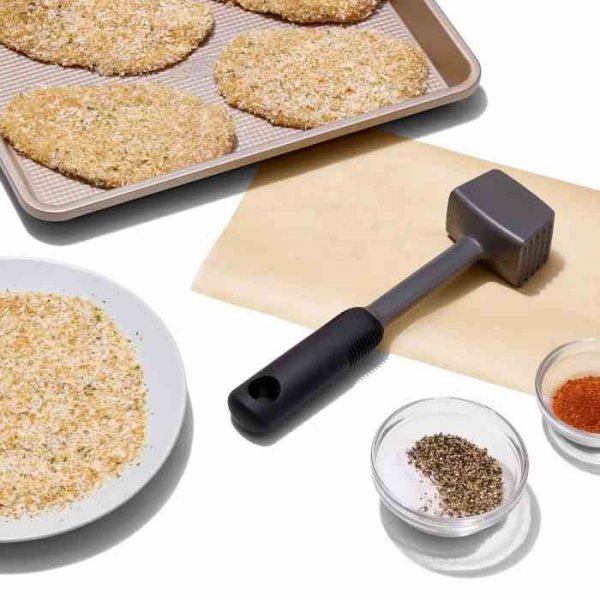 Oxo-tłuczek Stalowy do Mięsa Czarny, Good Grips