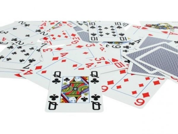 Copag plastikowe karty do pokera Jumbo Index 4 x, Niebieskie