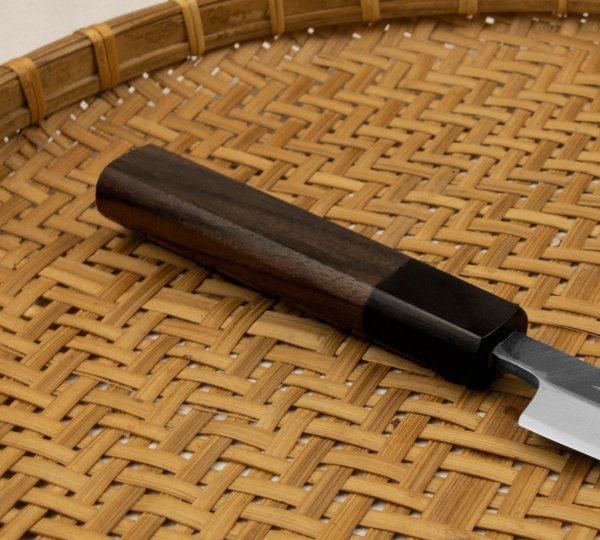 Hideo Kitaoka Shirogami Black Oktagon Nóż Matsuba 12cm