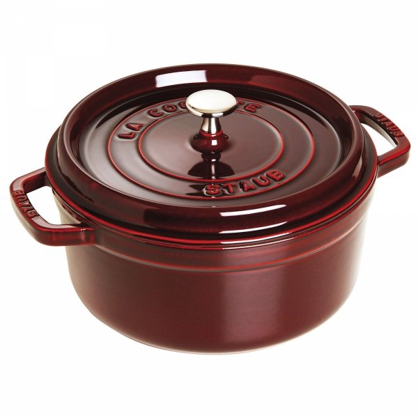 Garnek żeliwny Okrągły 5.2l Grenadynowy La Cocotte Staub