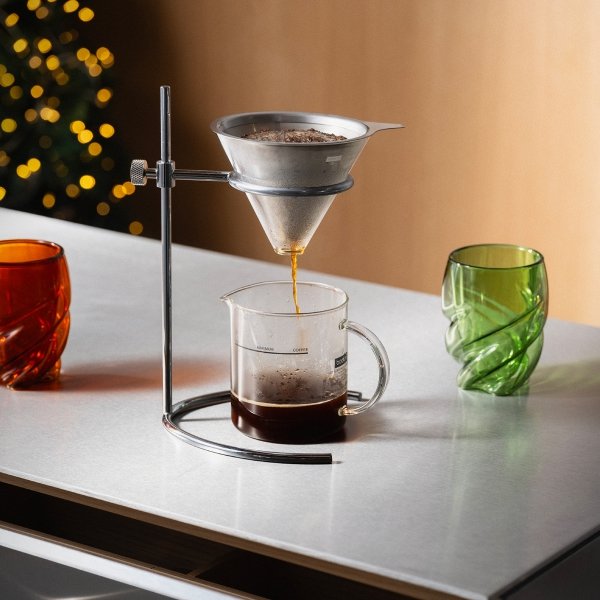 Bodum stacja do parzenia kawy z filtrem stałym Pour Over 0.5 L Chrome