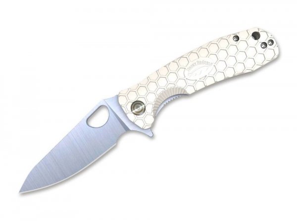 Nóż Honey Badger Leaf Medium White