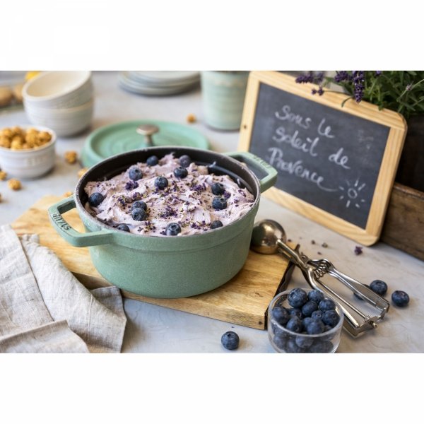 Garnek żeliwny Okrągły 2.6l Miętowy La Cocotte Staub