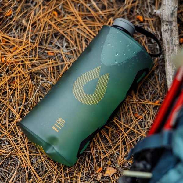 Bukłak na wodę składany HydraPak Seeker Bottle 2 l sage green