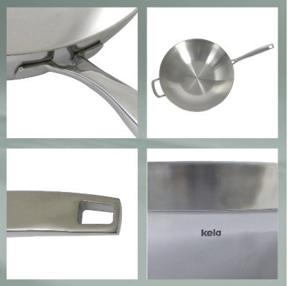 KELA-Wok stalowy 32cm Flavoria