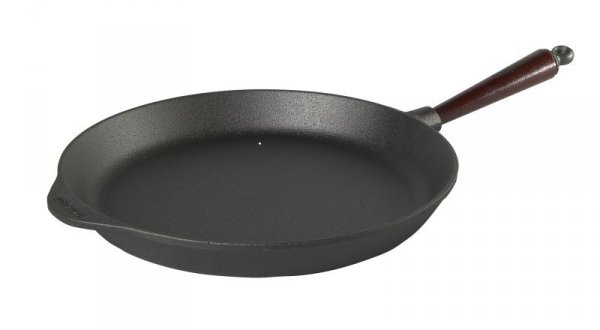 Patelnia do smażenia okrągła 36cm,drewniana rączka