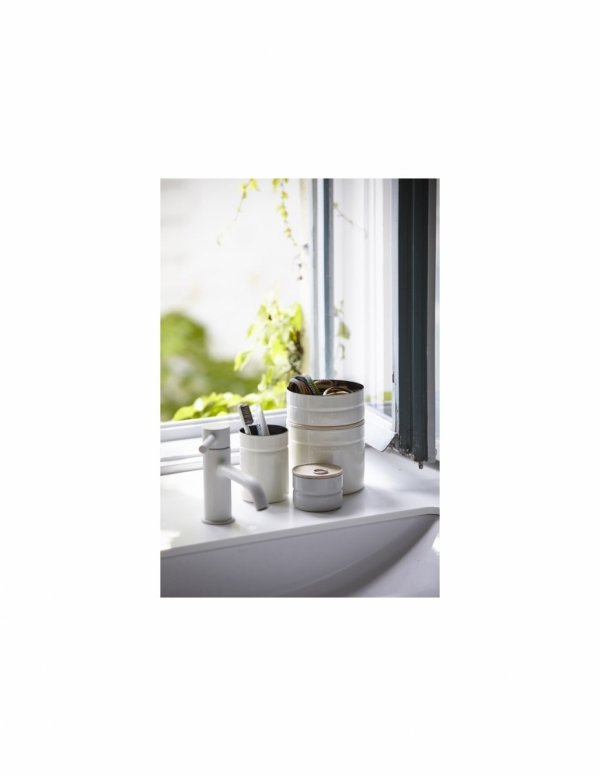 RIESS - Pojemnik kuchenny z drewnianą pokrywą 1,3l Light Grey