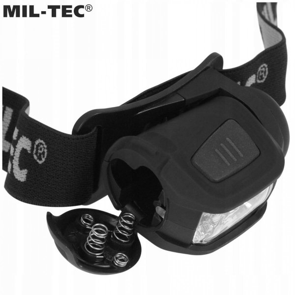 LATARKA CZOŁÓWKA Molle 4 kolory LED czarna Mil-Tec