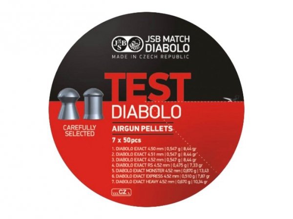 Śrut Diabolo JSB 4,5mm TEST EXACT LG 7x50 szt.