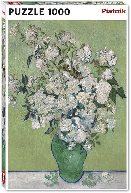 Puzzle Van Gogh, Wazon z różami Piatnik 1000 el.