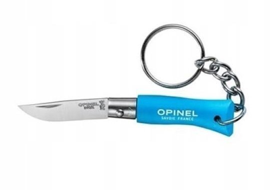 Opinel nóż Kuchenny, No 02 Keychain Cyan Blue