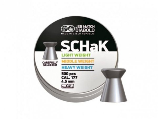 Śrut diabolo JSB Schak 500 4,49 mm 500 szt. 0,500 g