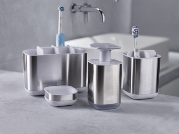 JJ-Pojemnik łazienkowy L EasyStore™ Steel, biały
