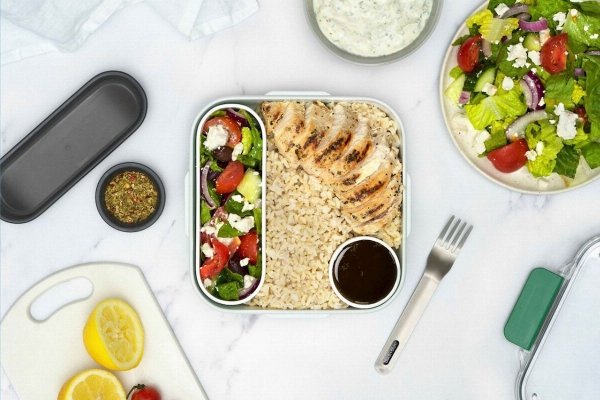 BB - Lunch box kwadratowy, morski
