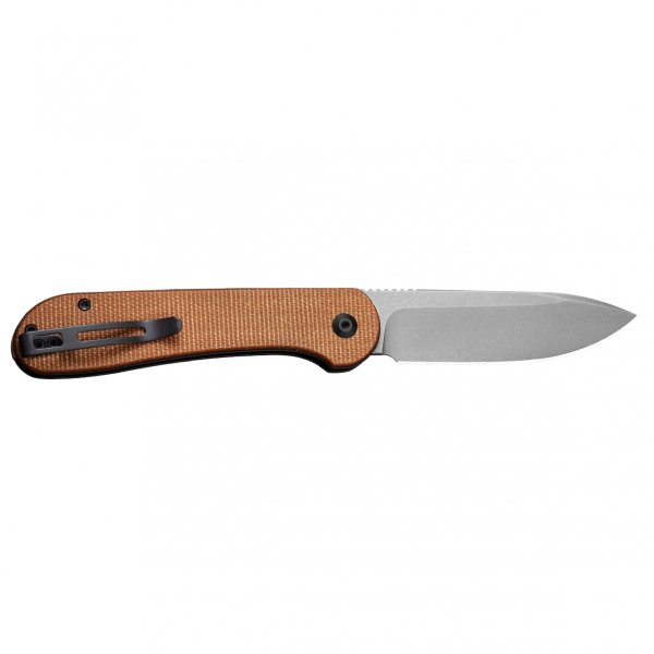 Nóż składany Civivi Button Lock Elementum C2103D brown micarta
