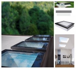 Fakro Okno do płaskiego dachu DXF DU6 SECURE antywłamaniowe,U=0,70 W/m²K, nieotwierane