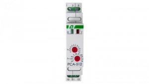 Przekaźnik czasowy 1P 10A 0,1sek-576h 12-264V AC/DC opóźnione wyłączenie, PCA-512UNI