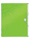Teczka segregująca 12 przekładek PP Leitz WOW, zielona 46340054 -a (X)