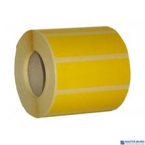 Etykieta rola DOTTS 60x40 (4 rolek) termiczna żółta nawój 1000szt.