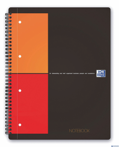 Kołonotatnik A4 80 kartek, kratka / tagi, INTERNATIONAL, OXFORD, 100103664