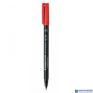 Foliopis Lumocolor, S, wodoodporny, czerwony, Staedtler S 313-2