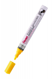 Marker olejowy Pentel średnia okrągła  końcówka,  MMP10-G żółty