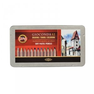 Zestaw  8827/12 GIOCONDA opakowanie metalowe  Koh i Noor (X)