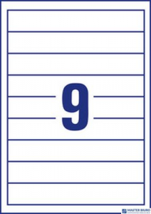 Etykiety na segregatory z okienkami, A4, 25 ark.,/op., 30 x 190 mm, białe, wąskie, AVERY ZWECKFORM, C32266-25