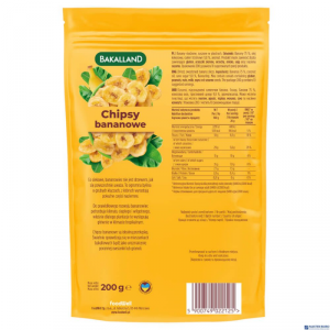 Chipsy bananowe 200g BAKALLAND