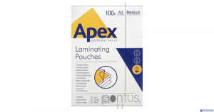 APEX folie do laminacji A3 MEDIUM op. 100szt. 6003401 FELLOWES SALE