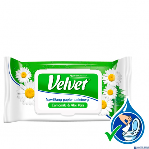 Papier toaletowy VELVET nawilżany (42) RUMIANKOWY
