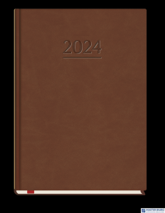 Terminarz Popularny A5 2024 - ciemno brązowy Michalczyk i Prokop T-209V-S2