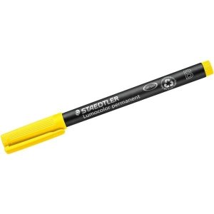 Foliopis Lumocolor, B, wodoodporny, żółty, Staedtler S 314-1