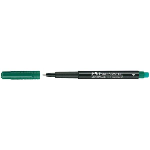 Foliopis z gumką OHP MULTIMARK F 0.6 zielony FABER-CASTELL 151363